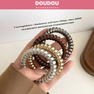 Dây cột tóc lò xo Doudou Dây buộc tóc Chun cột tóc màu kẹo ngọt phong cách Hàn Quốc thời trang PJ030
