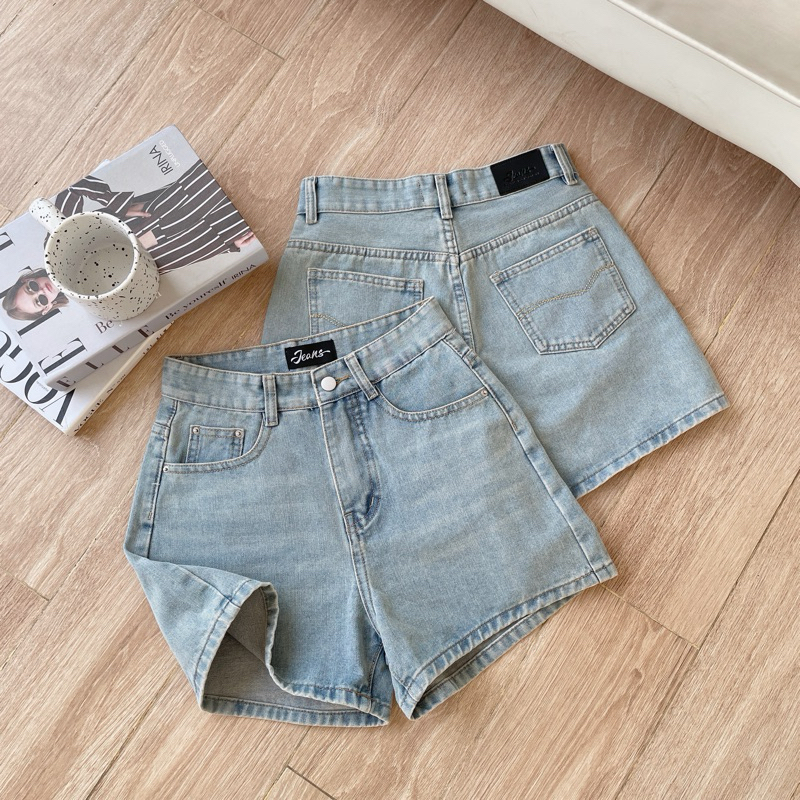 Quần Short Nữ, Quần Short Jeans Lưng Cao Túi Sau Thêu Từ 40-65kg Thảo Xinh Store Ms 442
