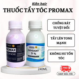 Thuốc tẩy tóc PROMAX 240ml cao cấp không xót da đầu, lên tone nhanh, không hư tóc | Kienhair