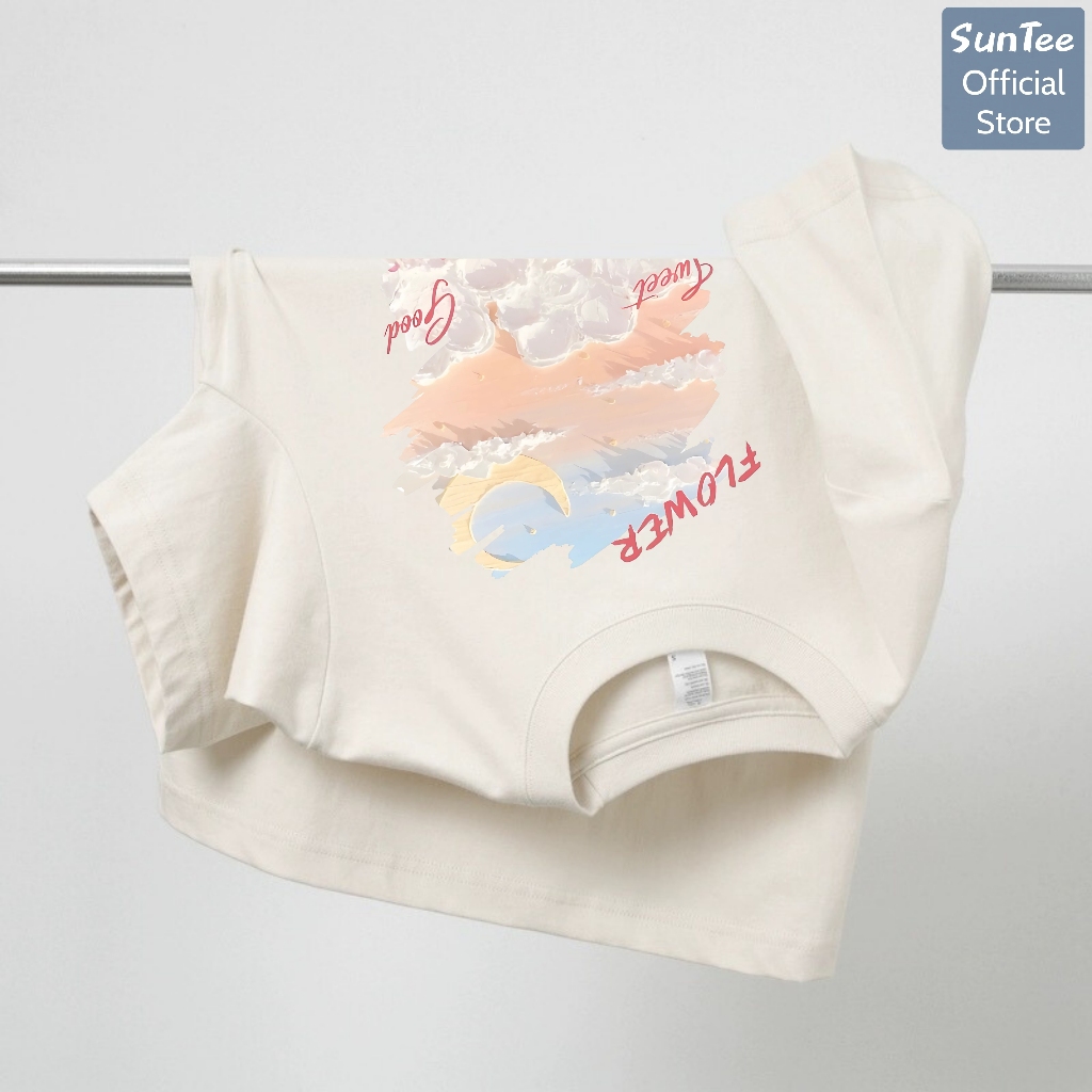 Áo thun nữ form vừa SUNTEE STFV188 phong cách basic in hình 086 vải cotton 250GSM cao cấp thoáng mát | BigBuy360 - bigbuy360.vn