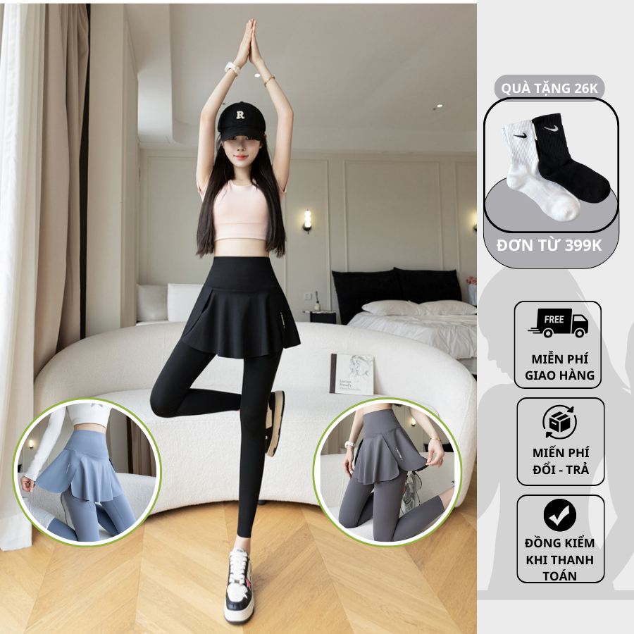 Quần dài thể thao 2 lớp cạp cao BIG SIZE có túi đựng điện thoại, quần dài legging tập gym nữ ôm body