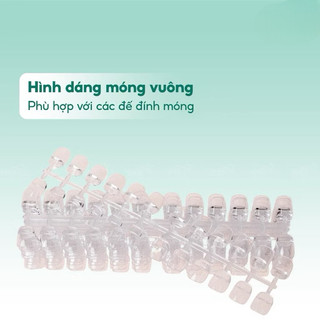 móng mẫu phom vuông tập sơn - Móng mẫu form vuông vẽ chuyên dụng