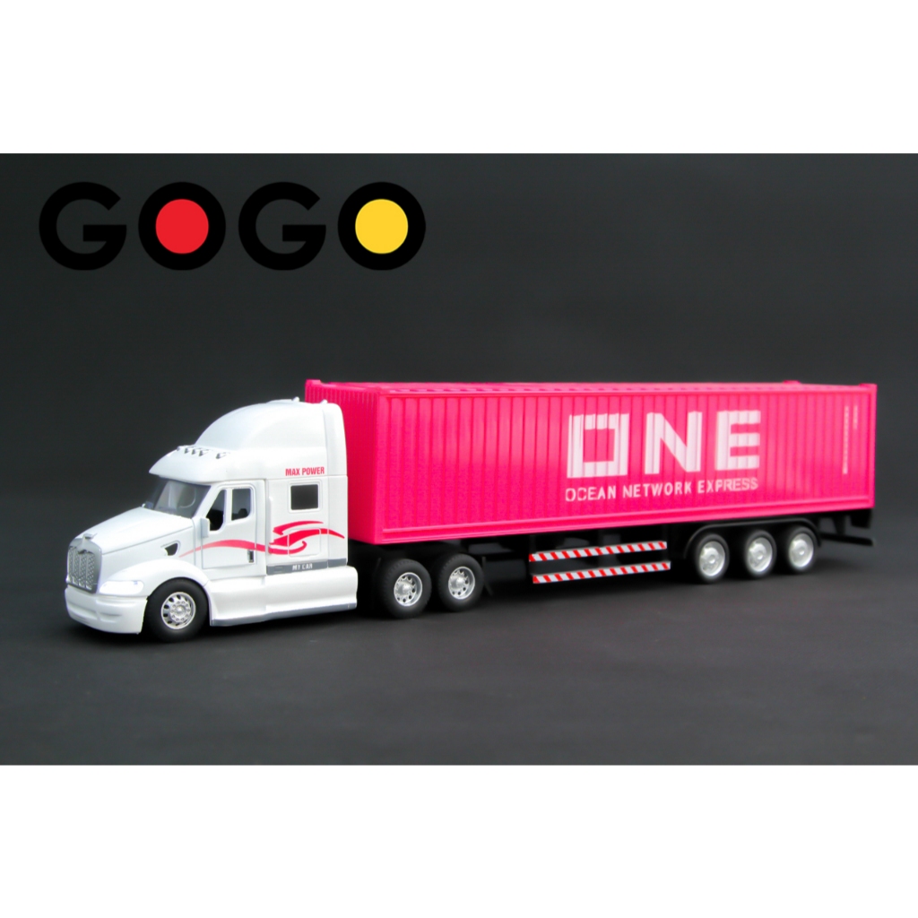 Xe mô hình đầu kéo container đầu xe bằng kim loại – One