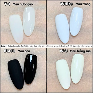 Sơn gel Habo sơn móng tay đen, trắng, trắng sữa 15ml - Sơn móng tay gel làm nail