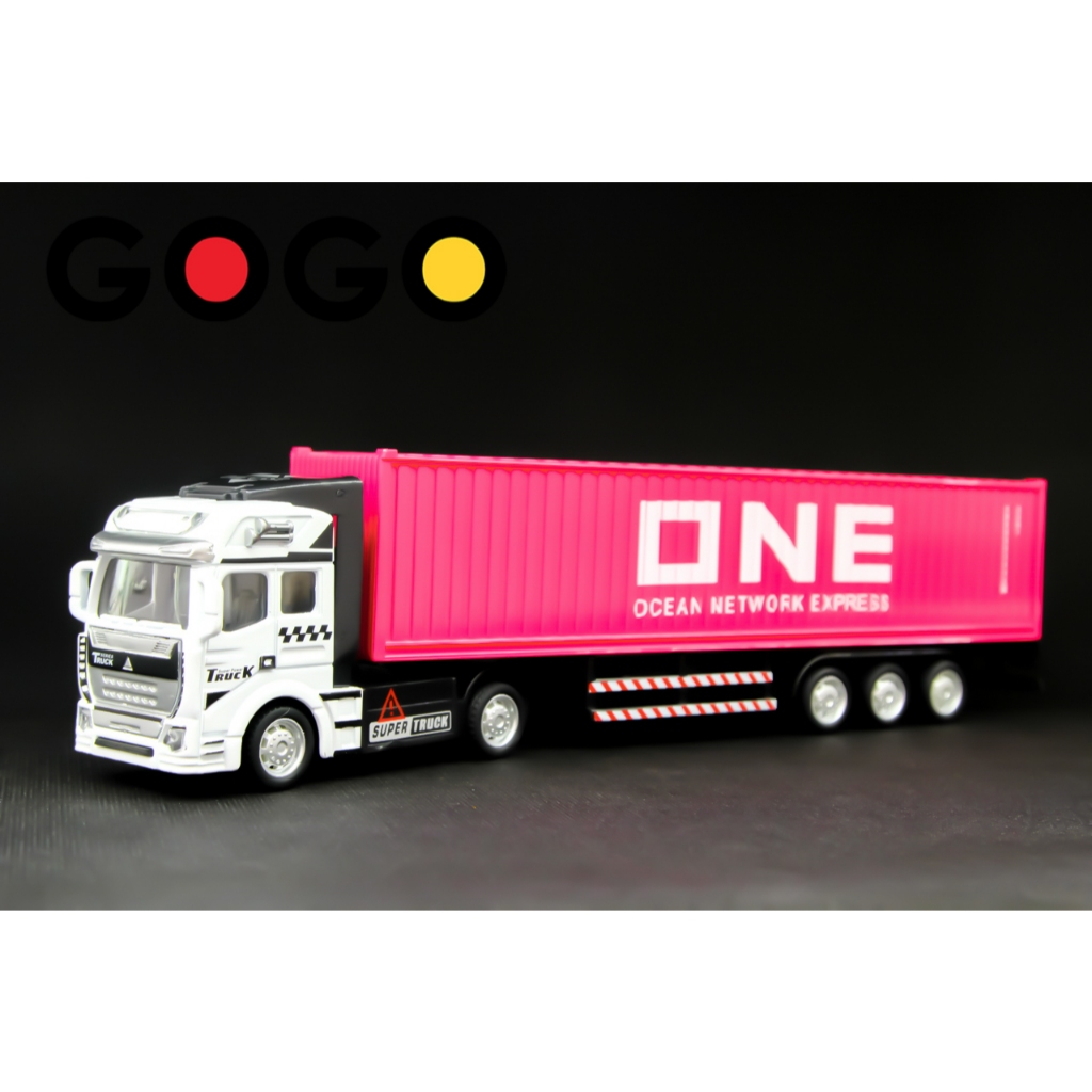 Xe mô hình đầu kéo container đầu xe bằng kim loại – Đầu vuông One Hồng