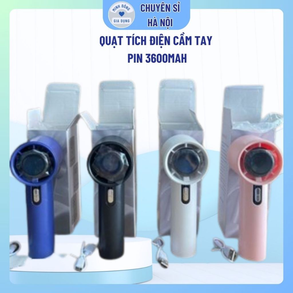 Quạt Cầm Tay Turbo Tốc Độ Gió Cực Mạnh, Làm Mát Nhanh Dùng Lên Đến 8H | BigBuy360 - bigbuy360.vn