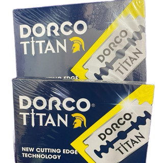 Combo 2 Hộp lưỡi lam Dorco Titan, 1 hộp 100 lưỡi lam, chính hãng, tem chống hàng giả. cạo Râu nam, Cạo mặt