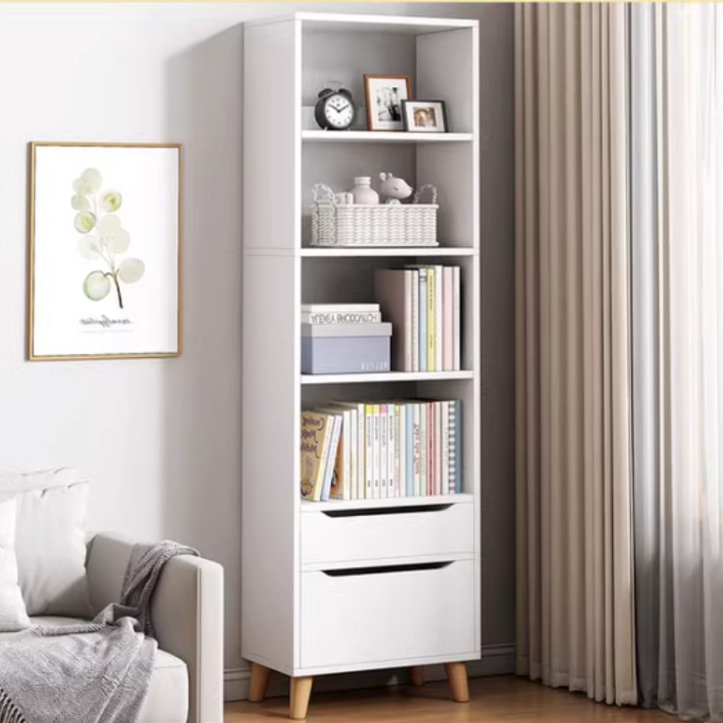 Tủ bắc âu trang trí tết CNC FULL HẬU, tủ sách để sàn đa năng, kệ sách có ngăn kéo gỗ MDF TAGO ND90 | BigBuy360 - bigbuy360.vn