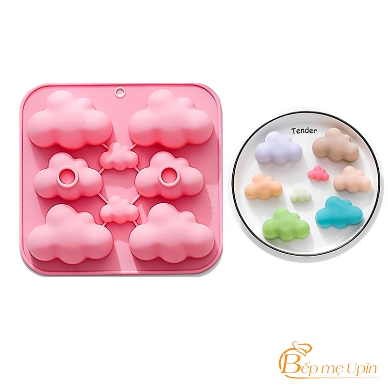 Khuôn silicon vỉ 8 mây khuôn đám mây