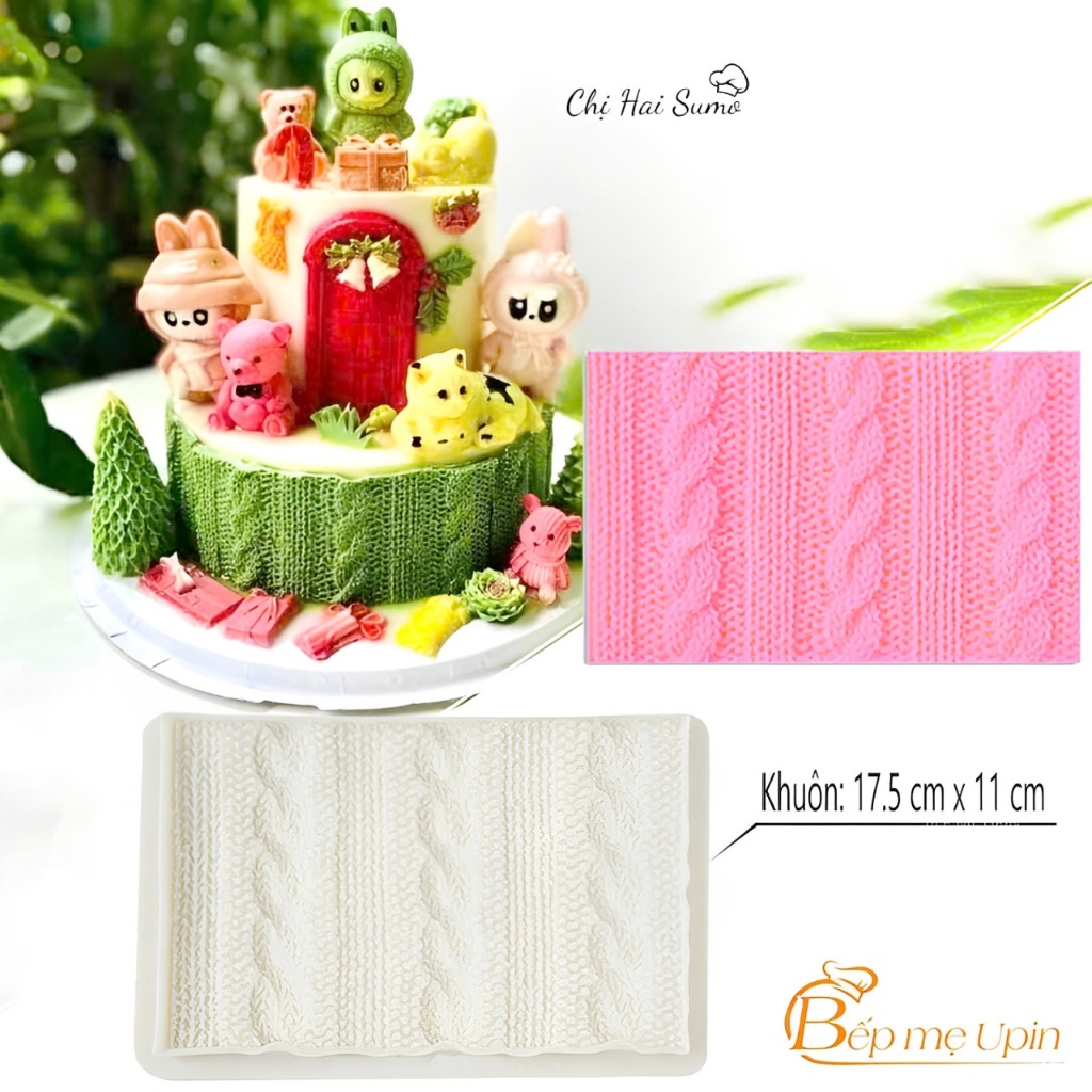 Khuôn silicon ốp viền len thừng xoắn mã OV10