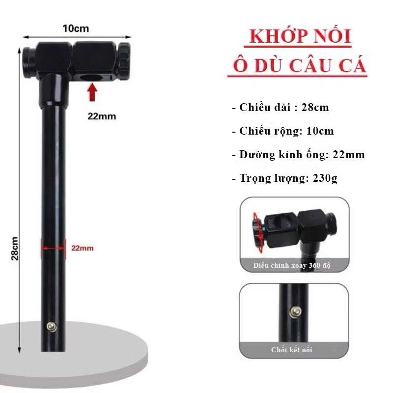 Khớp Nối Ô Xoay 360 Độ Chân Thường