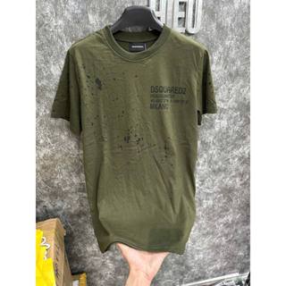 HÀNG SIÊU CẤP Bộ Quần Áo Phông Nam Cổ Tròn DSQ Xanh Rêu Hot trend 2025 Cho Các Boy Phố Chất Thun Hàng Siêu Cấp