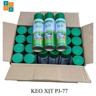  Keo xịt PJ 77  chuyên dùng cho xốp dán tường giấy dán tường. 