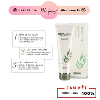 Tẩy Da Chết Mặt Dr.Pepti Herb Natural Peeling Gel 130ml - Tẩy Tế Bào Chết Dạng Gel Chiết Xuất Thảo Dược Dr.Pepti+