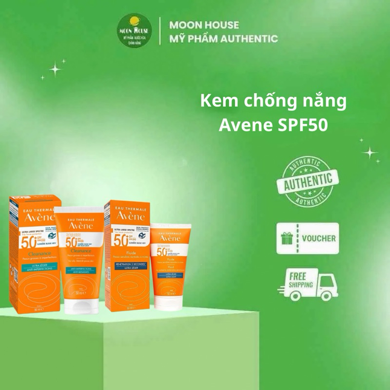 Kem chống nắng Avene Cleanance da dầu 🌸 / Avene Fluid da thường, hỗn hợp