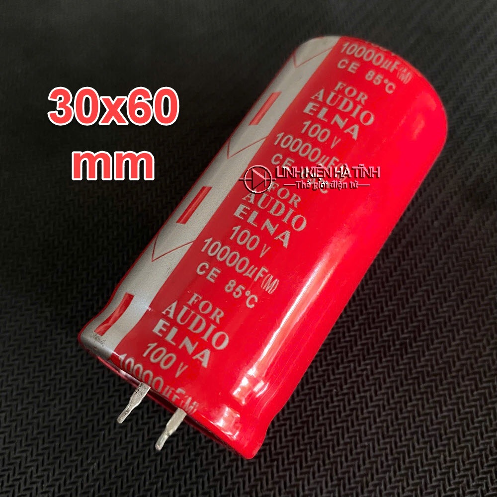 Tụ nguồn cục đẩy ELNA 100V10000UF / 100V 10000uf / 10000uf 100v mới đường kính tụ 30mm LKTT - KA9