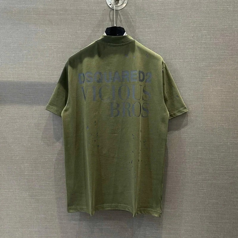 Áo phông nam nữ Premium Cotton PB in hoạ tiết chữ D2 Vicious vảy sơn loang hai mặt dày dặn boy phố | BigBuy360 - bigbuy360.vn