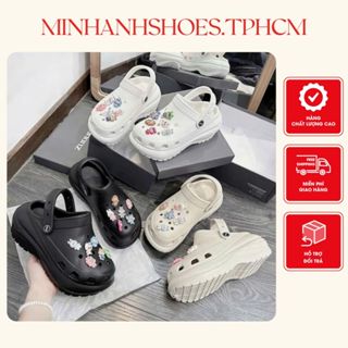  Dép cross nữ kiểu bánh mì đế cao dày dặn siêu êm nhẹ thời trang nữ   612 labubu nhiều màu  