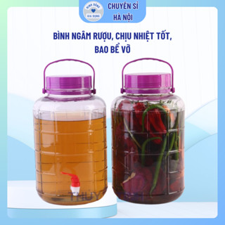 Bình Ngâm Rượu Thủy Tinh 10 Lít Quai Xách có cả loại vòi