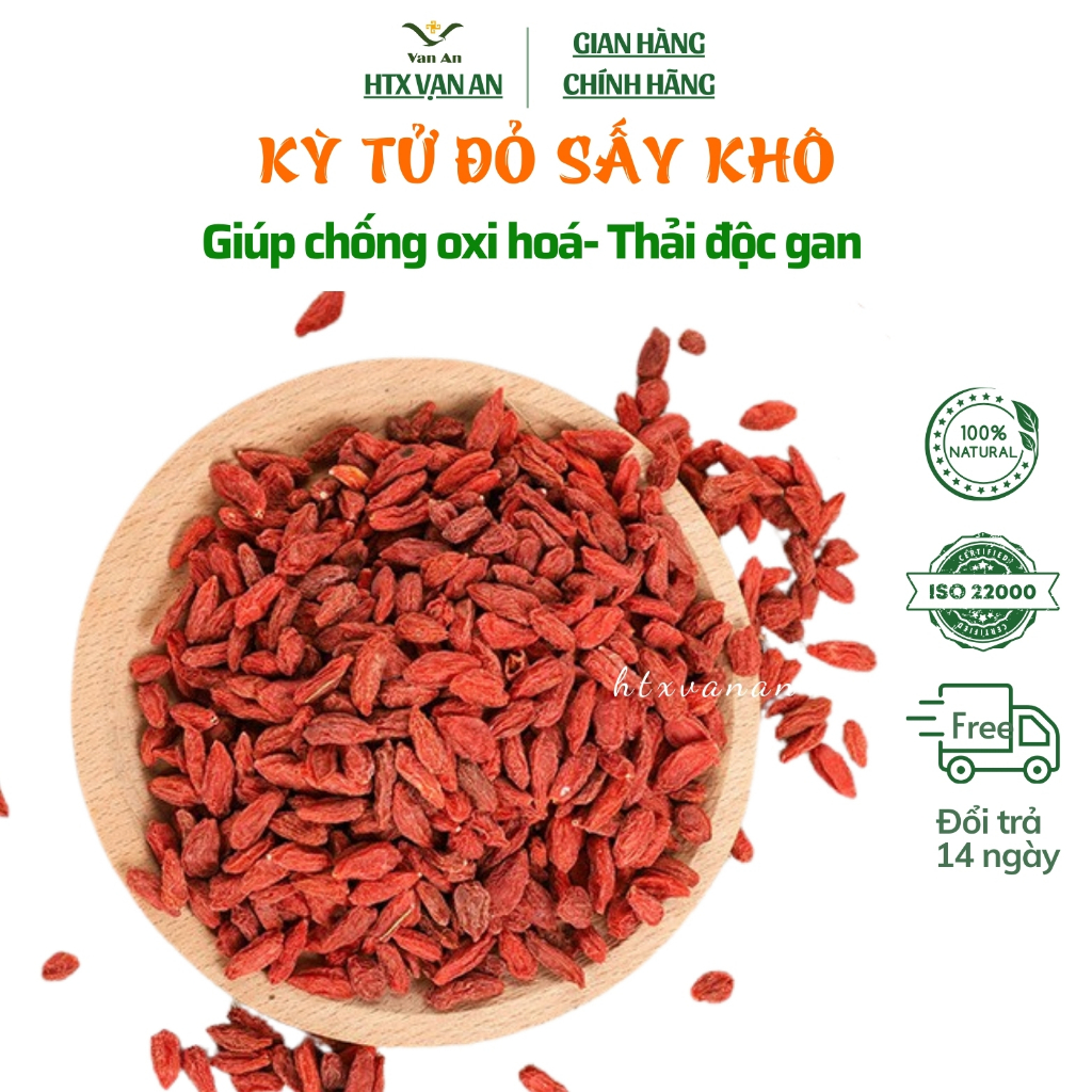 Kỷ tử oganic hữu cơ kỳ tử ninh hạ đỏ khô đẹp sáng mắt đẹp da hỗ trợ sức khỏe tăng cường sinh lý