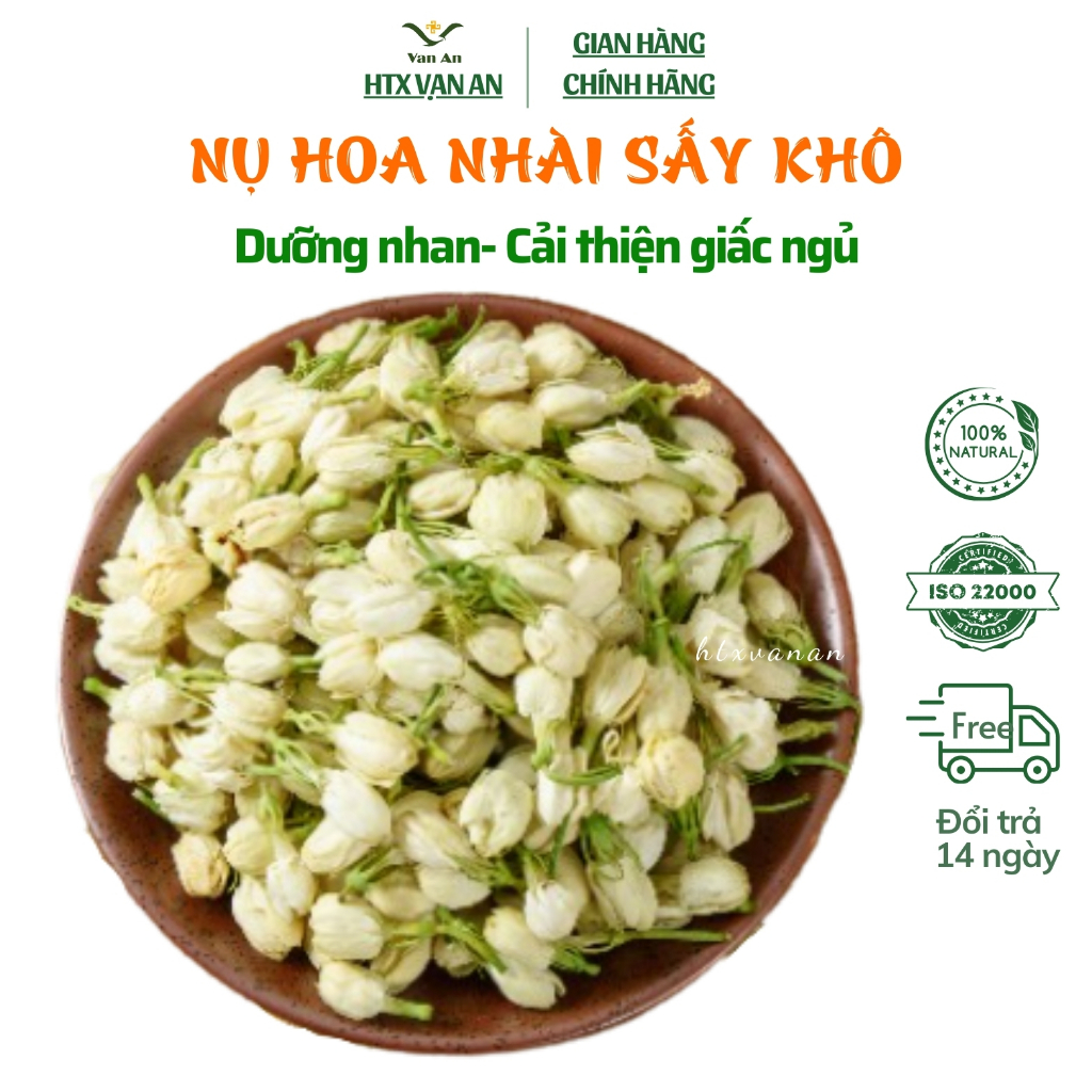 Hoa Nhài Bông Sấy Khô, 100Gram, làm đẹp da, giảm cân, giảm stress.....