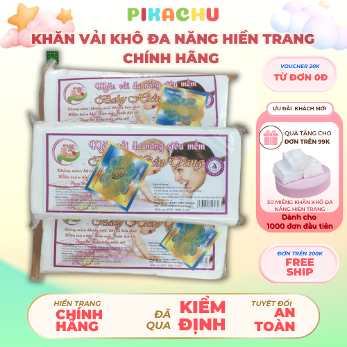 [COMBO 10 GÓI/5 GÓI] Khăn Giấy Khô Đa Năng Hiền Trang, Khăn Giấy Khô Cho Bé Siêu Mịn, Dày Dặn Loại 1