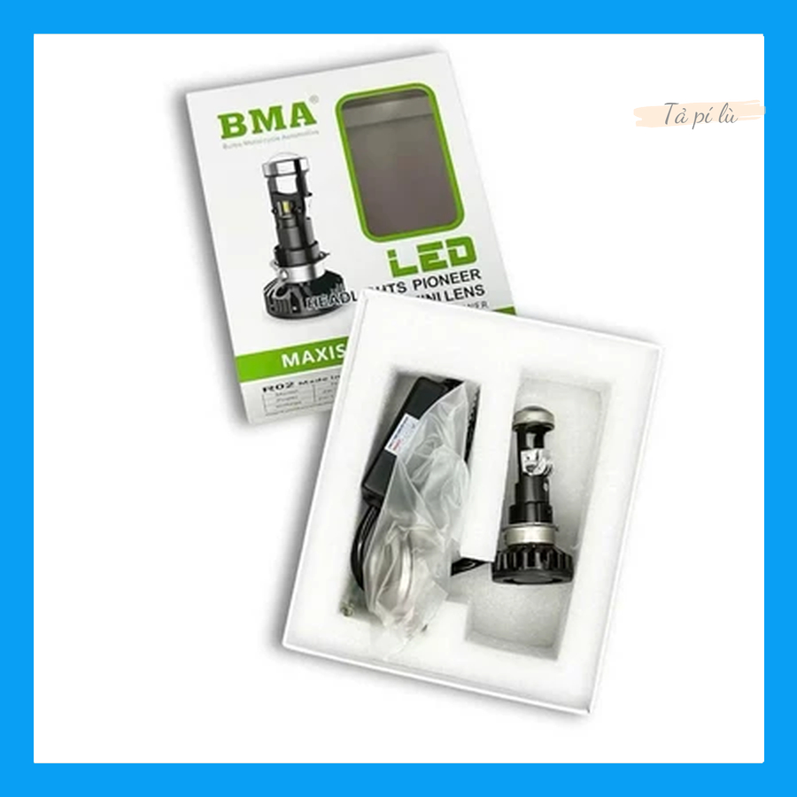 Đèn pha led bi cầu M8C chân đa năng lắp xe máy chân H4 M5 cho Dream, Wave Nhỏ, Fu I, SH Mode ....