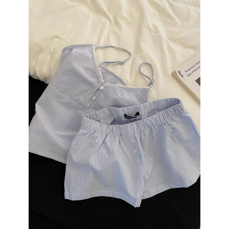 [ORDER] Set Đồ mặc ở nhà nữ tính thoải mái mùa hè 2025 chất liệu cotton thấm hút mồ hôi cục mắt(có ảnh thật) | BigBuy360 - bigbuy360.vn