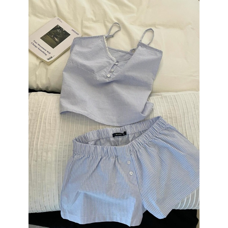 [ORDER] Set Đồ mặc ở nhà nữ tính thoải mái mùa hè 2025 chất liệu cotton thấm hút mồ hôi cục mắt(có ảnh thật) | BigBuy360 - bigbuy360.vn