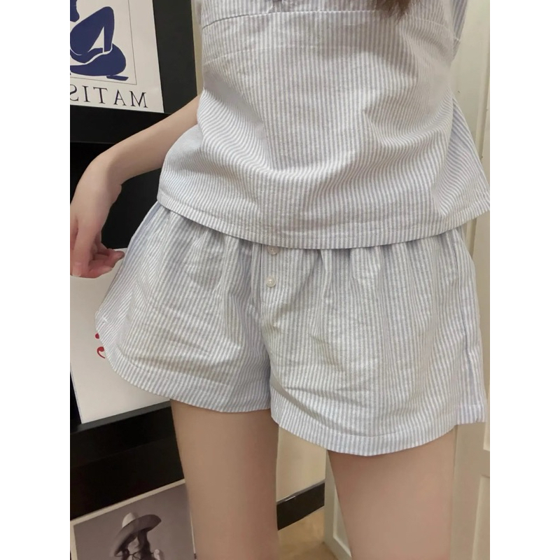 [ORDER] Set Đồ mặc ở nhà nữ tính thoải mái mùa hè 2025 chất liệu cotton thấm hút mồ hôi cục mắt(có ảnh thật) | BigBuy360 - bigbuy360.vn