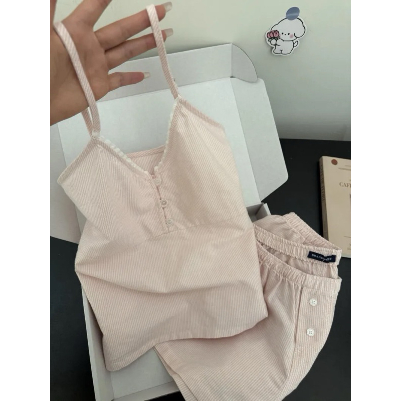 [ORDER] Set Đồ mặc ở nhà nữ tính thoải mái mùa hè 2025 chất liệu cotton thấm hút mồ hôi cục mắt(có ảnh thật) | BigBuy360 - bigbuy360.vn
