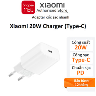 Cốc sạc nhanh Xiaomi 20W Usb Type C (BHR4927GL) - Hàng chính hãng