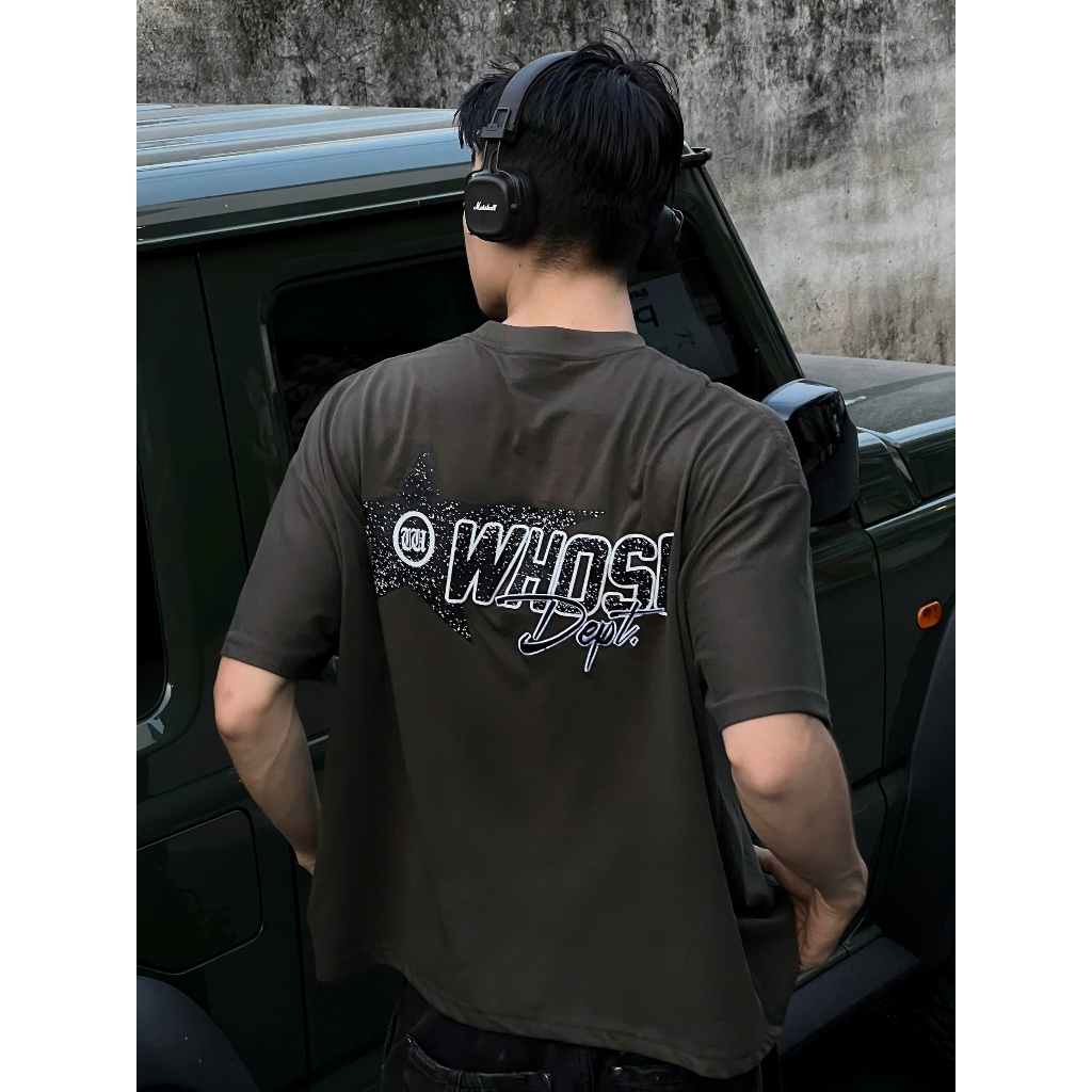 STARLIGHT TSHIRT  - Áo thun ngôi in lụa kèm thêu Whose Studio | BigBuy360 - bigbuy360.vn