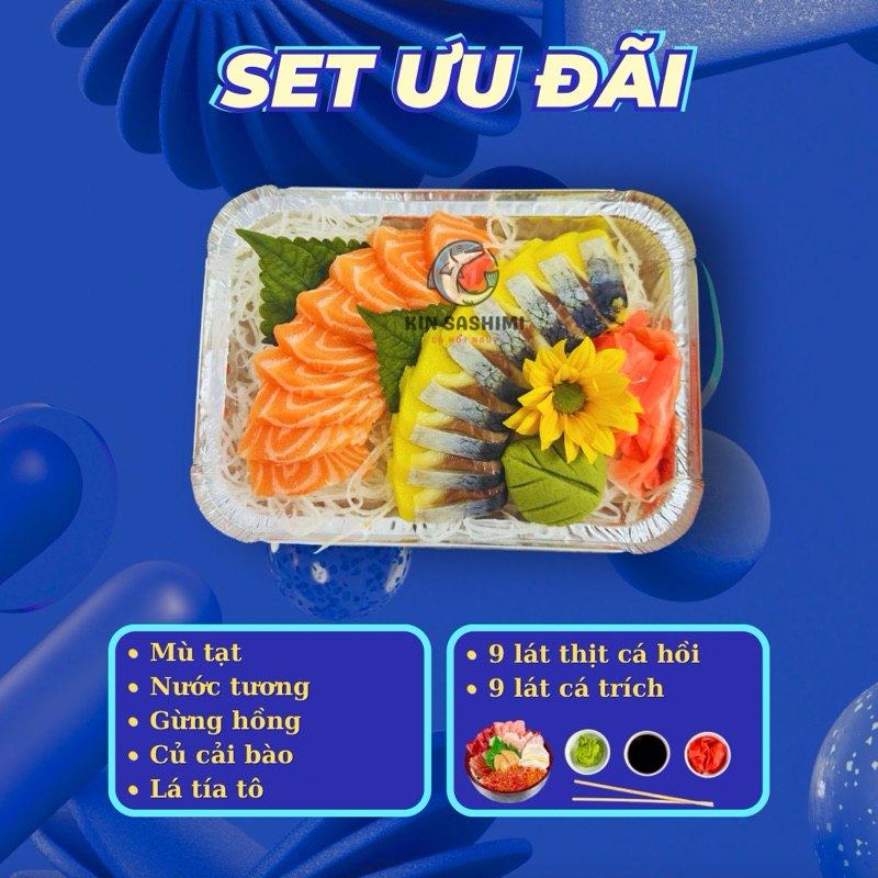 [HCM-GIAO HOẢ TỐC] combo 9x9 cá trích mix cá hồi