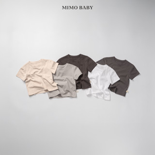 Áo cotton cộc tay màu trơn mùa hè cho bé QA292 Mimo Baby
