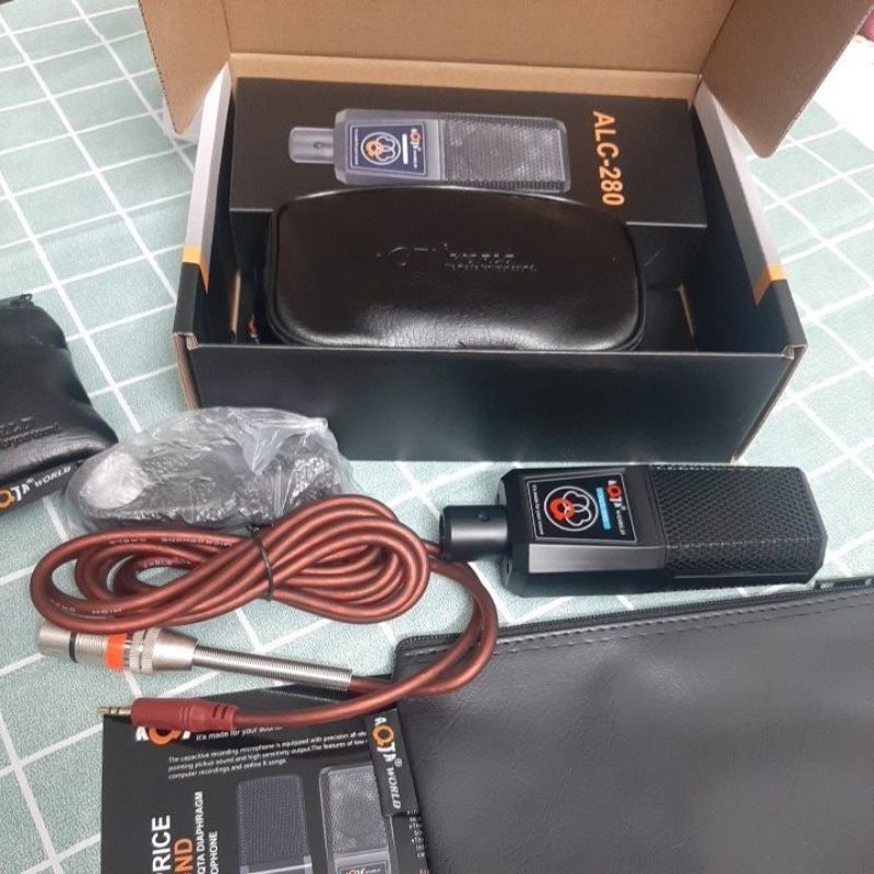 Micro ALC 280, Mic hát livestream ALC280 AQTA, Micro đa năng dùng cả nguồn 5V và 48V