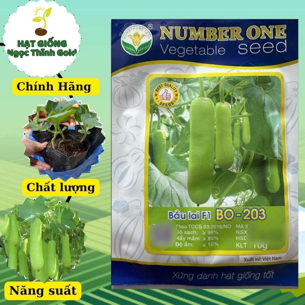 HẠT GIỐNG BẦU LAI F1 BO-203 NUMBER ONE (10G)