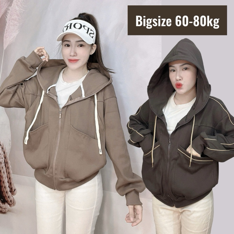 [Bigsize 60-80kg] Áo khoác Bigsize/Oversize form to đi nắngi