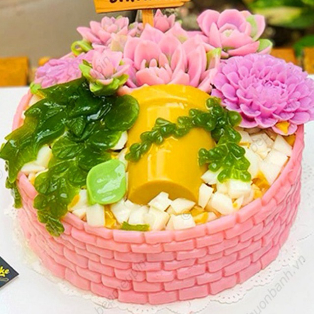 Khuôn ốp viên gạch silicon trang trí bánh dài 19cm