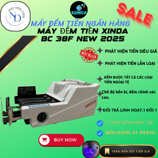 Máy đếm tiền xinda bc 38f ,phát hiện tiền giả,phân loại mệnh giá,ngân hàng hay sử dụng siêu bền giá rẻ 2025new