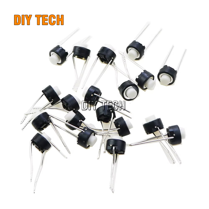 Set 5 Nút nhấn 2 chân tròn xuyên lỗ