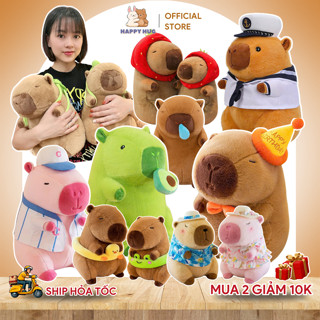 Link tổng hợp gấu bông Capybara vô tri chảy nước mũi size mini đến to, Cabibara hồng, thú bông chuột lang nước vô tri