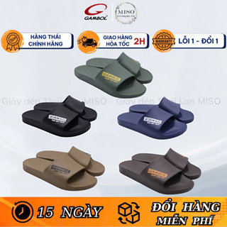 Dép Nam Đúc Nguyên Khối Quai Ngang Thái Lan GAMBOL 42184 (FORM RỘNG LÙI SIZE) Chính Hãng Siêu Êm Siêu Bền