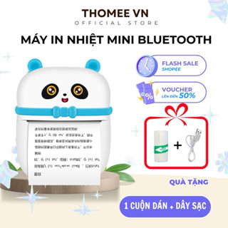  Máy in nhiệt mini bluetooth cầm tay  in hoá đơn  in đơn hàng in hình ảnh in tài liệu không cần mực nhỏ gọn dễ thương 