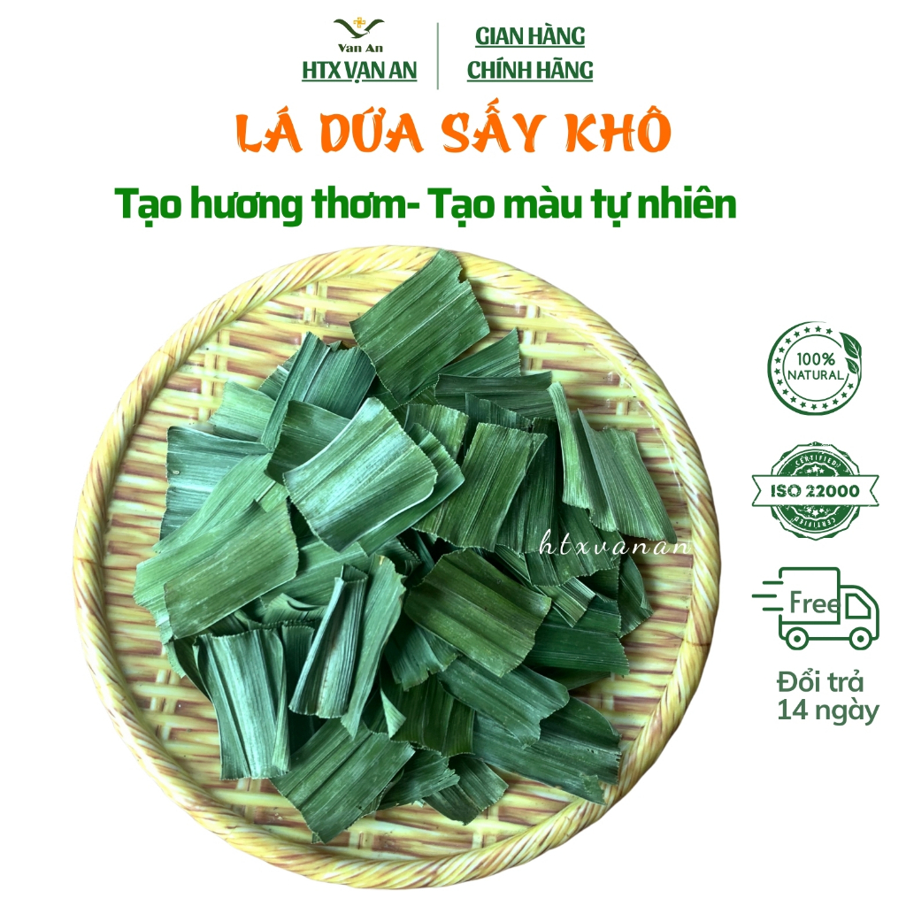 Lá dứa khô, 100G, lá nếp sấy lạnh tự nhiên, loại bỏ cảm giác lo lắng, giảm stress