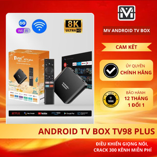   MS14 GIÁ TỐT NHẤT  2025 Android TV Box Tv98 Plus 8K Crack ATV 14 Voice Việt Nam 300 Kênh Youtube Miễn phí trọn đời 