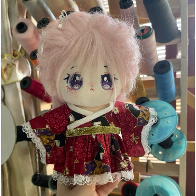 Outfit Doll đầm kimono(20cm,20cm body ú)