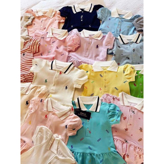 Váy polo xuất dư cho bé váy thun polo cho bé