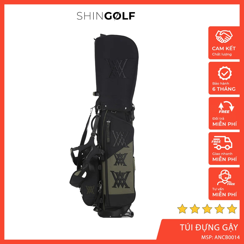 [Hàng nhập khẩu] Túi đựng gậy golf ANEW, túi golf được làm từ da tổng hợp, chống nước, bền bỉ