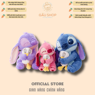   Chính hãng  Gấu bông Stitch ôm vịt – thú nhồi bông siêu mềm – size 40cm 50cm 60cm 80cm – quà tặng người yêu - gối ôm 